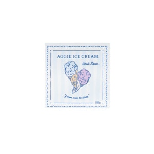 Utah State aggie ice cream postage stamp 2 in sticker